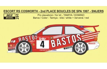 Transkit – Escort RS Cosworth - Bastos rally team - Boucles de Spa 1997